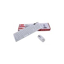 Kit Teclado e Mouse Sem Fio Kapbom KA-666 BRANCO