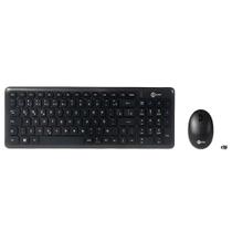 Kit Teclado E Mouse Sem Fio KW204 Lecoo, ABNT2, Bluetooth 2.4 GHz, Mouse 1.200 DPI, Ergonomico, Nano USB Até 10m - Preto Kit Teclado E Mouse Sem Fio KW204 Lecoo, ABNT2, Bluetooth 2.4 GHz, Mouse 1.200 DPI, Ergonomico, Nano USB Até 10m - Preto