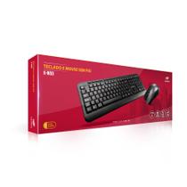 Kit Teclado e Mouse Sem Fio KW60BK C3Tech