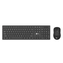 Kit Teclado e Mouse sem Fio Lecco Wireless KW201 - ABNT2 - 2400dpi - Preto