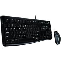 Kit Teclado e Mouse Sem Fio Logitech MK120 Preto