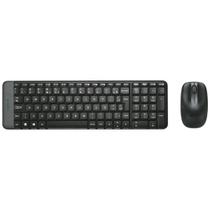 Kit Teclado e Mouse Sem Fio Logitech MK220 Compacto Wireless 2.4GHz Para PC Notebook Pilhas Inclusas