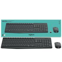 Kit Teclado e Mouse Sem Fio Logitech MK235 ABNT2, USB Nano 2.4GHz, Alcance 10m, Mouse Óptico Ambidestro, Pilhas Inclusas Kit Teclado e Mouse Sem Fio Logitech MK235 ABNT2, USB Nano 2.4GHz, Alcance 10m, Mouse Óptico Ambidestro, Pilhas Inclusas