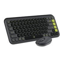 Kit Teclado e Mouse Sem Fio Logitech POP Icon com Teclas e Botões Personalizáveis, Silencioso