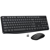 Kit Teclado e Mouse Sem Fio Lovaky - Tamanho Grande - Preto