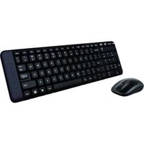 Kit Teclado e Mouse sem Fio MK220 Preto LOGITECH F002
