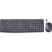Kit Teclado e Mouse sem Fio MK235 Preto LOGITECH F002