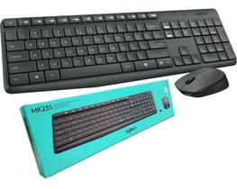 Kit teclado e mouse sem fio mk235 preto logitech
