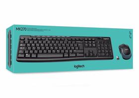 Kit teclado e mouse sem fio mk270 preto logitech