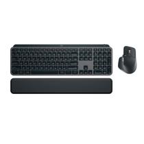 Kit Teclado e Mouse Sem Fio MX Keys S, Bluetooth ou Receptor Logi Bolt, com Apoio para as Mãos, Grafite - 920-011605