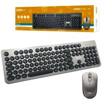 Kit Teclado E Mouse Sem Fio Oex Tecla Pop Prata Tm410prata