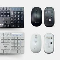 Kit Teclado E Mouse Sem Fio Peining Fr-3022 Preto / Branco Kit Teclado E Mouse Sem Fio Peining Fr-3022 Preto / Branco
