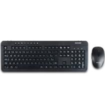 Kit Teclado E Mouse Sem Fio Recarregável 2.4ghz Usb Preto Tc250