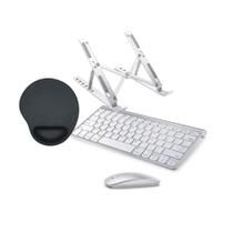 Kit Teclado E Mouse Sem Fio + Suporte + MousePad Para Mini Pc Dell 3060