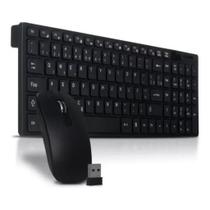 Kit Teclado E Mouse Sem Fio Wireless 2.4ghz 3200dpi Capa Silicone