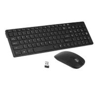 Kit Teclado E Mouse Sem Fio Wireless 2.4ghz 3200dpi Com Capa Silicone K-06 - Prime