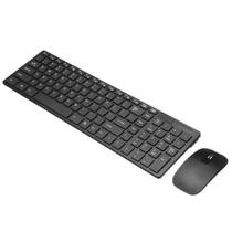 Kit Teclado E Mouse Sem Fio Wireless 2.4ghz Ultra Slim Preto Kit Teclado E Mouse Sem Fio Wireless 2.4ghz Ultra Slim Preto