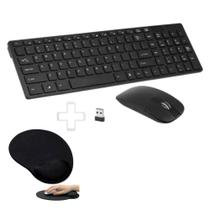 Kit Teclado E Mouse Sem Fio Wireless abnt2 Para Notebook Dell Inspiron + Mouse Pad Kit Teclado E Mouse Sem Fio Wireless abnt2 Para Notebook Dell Inspiron + Mouse Pad