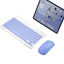 Kit Teclado E Mouse Slim Bluetooth Portátil Para Tablet E Notebook