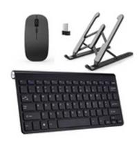 Kit Teclado E Mouse Slim + Suporte Para Notebook