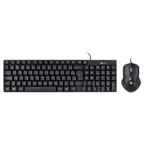 Kit teclado e mouse usb corp - mouse 1200dpi - cabo 1.8m