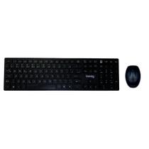 Kit Teclado e Mouse Usb KM702SL Preto Slim Ioway