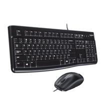 Kit Teclado e Mouse Usb Logitech Mk120 Teclas Silenciosa