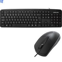 Kit Teclado E Mouse Usb Padrão Kb-11Bkv2/ Ms-31Bk C3Plus