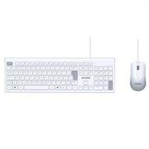 Kit teclado e mouse usb soft branco - cabo 2 metros pcosf2w - pcyes