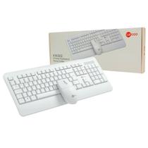 Kit Teclado e Mouse Wireless Lecoo, 2.4 GHz, ABNT2, 1200DPI, Branco - KW202WH Kit Teclado e Mouse Wireless Lecoo, 2.4 GHz, ABNT2, 1200DPI, Branco - KW202WH