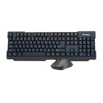 Kit Teclado e Mouse Wireless Preto Cinza Maxprint 6011301