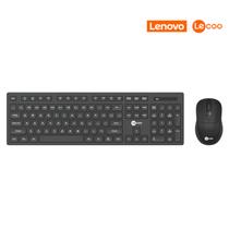 Kit teclado e mouse wireless (s/ fio) lecoo kw201 2400dpi abnt2 - preto Kit teclado e mouse wireless (s/ fio) lecoo kw201 2400dpi abnt2 - preto