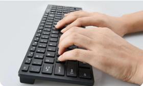 Kit Teclado E Mouse Wireless Sem Fio Slim 2.4 Ghz Preto