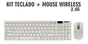 Kit Teclado E Mouse Wireless Sem Fio Ultra Slim 2.4 Ghz K-06