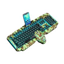 Kit Teclado e Mouse Xtrad Com Fio HK-8400 Verde Camuflado Kit Teclado e Mouse Xtrad Com Fio HK-8400 Verde Camuflado
