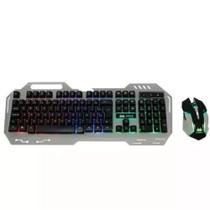 Kit Teclado Gamer Com Retroiluminação + Mouse Knup KP-2054 Kit Teclado Gamer Com Retroiluminação + Mouse Knup KP-2054