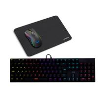 Kit teclado gamer mecanico orion usb 2.0 dazz + mouse 3600dpi 7 botoes + mousepad warrior - DAZZ & WARRIOR Kit teclado gamer mecanico orion usb 2.0 dazz + mouse 3600dpi 7 botoes + mousepad warrior - DAZZ & WARRIOR