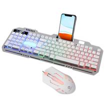 Kit Teclado Gamer Semimecânico Mouse Led Rgb Usb Pc Nfe