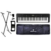 Kit Teclado Harmonics HA-500 + Capa + Suporte+ Acessórios Kit Teclado Harmonics HA-500 + Capa + Suporte+ Acessórios