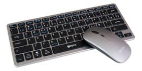 Kit Teclado Mouse Bluetooth Compatível com Notebook Tablet Celular iPad Kit Teclado Mouse Bluetooth Compatível com Notebook Tablet Celular iPad