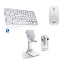 Kit Teclado Mouse E Suporte Bluetetooh Tablet Pad 5 B