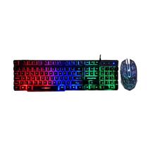 Kit Teclado + Mouse Gamer Com Led RGB KM-680