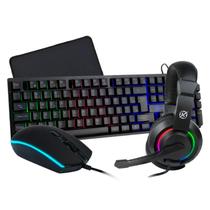Kit Teclado Mouse Headset e Mousepad Gamer Kalkan Odin Core 4 Em 1 - KLK00017