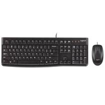 Kit teclado+mouse logitech usb c/fio mk120 preto