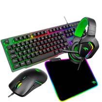 Kit Teclado Mouse Mousepad Speed Headset Gamer RGB Viper Pro Naja