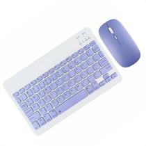 Kit Teclado Mouse Para Ipad 9 8 7 10.2 Polegadas Recarregável Bluetooth Sem Fio Premium