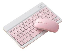 Kit Teclado Mouse Para Tablet Ipad Galaxy Celular Bluetooth
