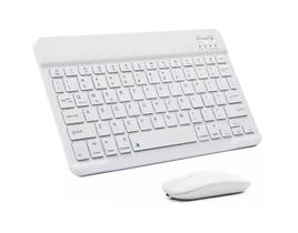 Kit Teclado + Mouse Portátil Sem Fio Bluetooth Recarregável Usb Compativel Celular Tablet Notebook Kit Teclado + Mouse Portátil Sem Fio Bluetooth Recarregável Usb Compativel Celular Tablet Notebook