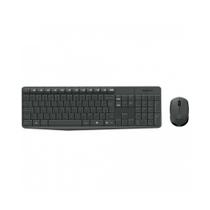 Kit Teclado + Mouse S/fio Usb Mk235 Cinza Logitech