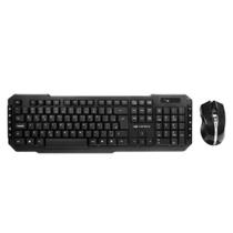 Kit Teclado + Mouse sem Fio C3Tech K-W40Bk 1600dpi Preto